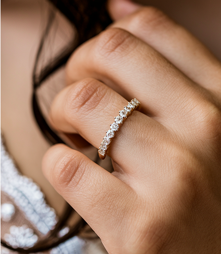 Half-Eternity women’s  wedding ring