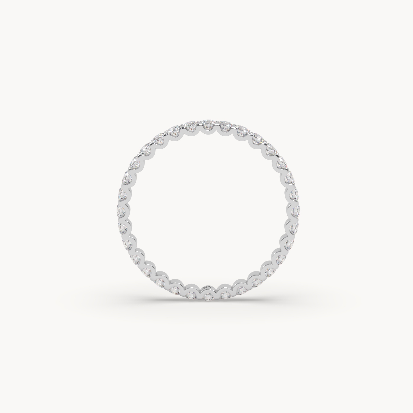 18k white gold  round cut diamond eternity ring – 0.70ct total