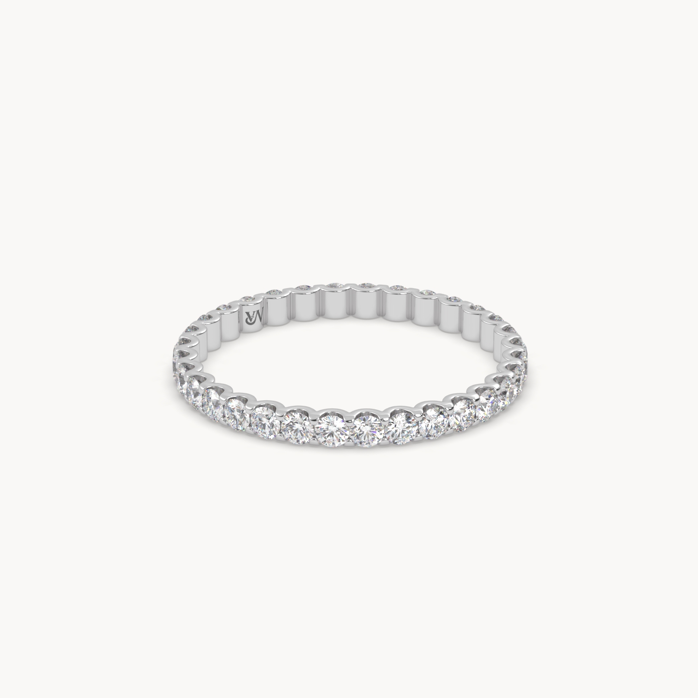 18k white gold  round cut diamond eternity ring – 0.70ct total