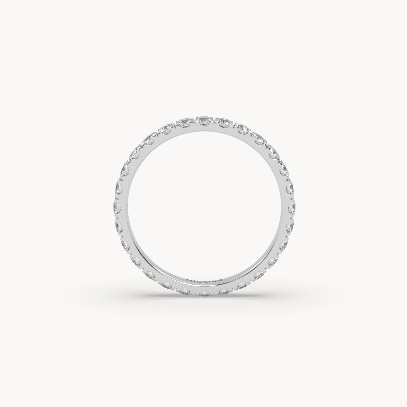 petite pavé round cut full eternity ring – 1ct total