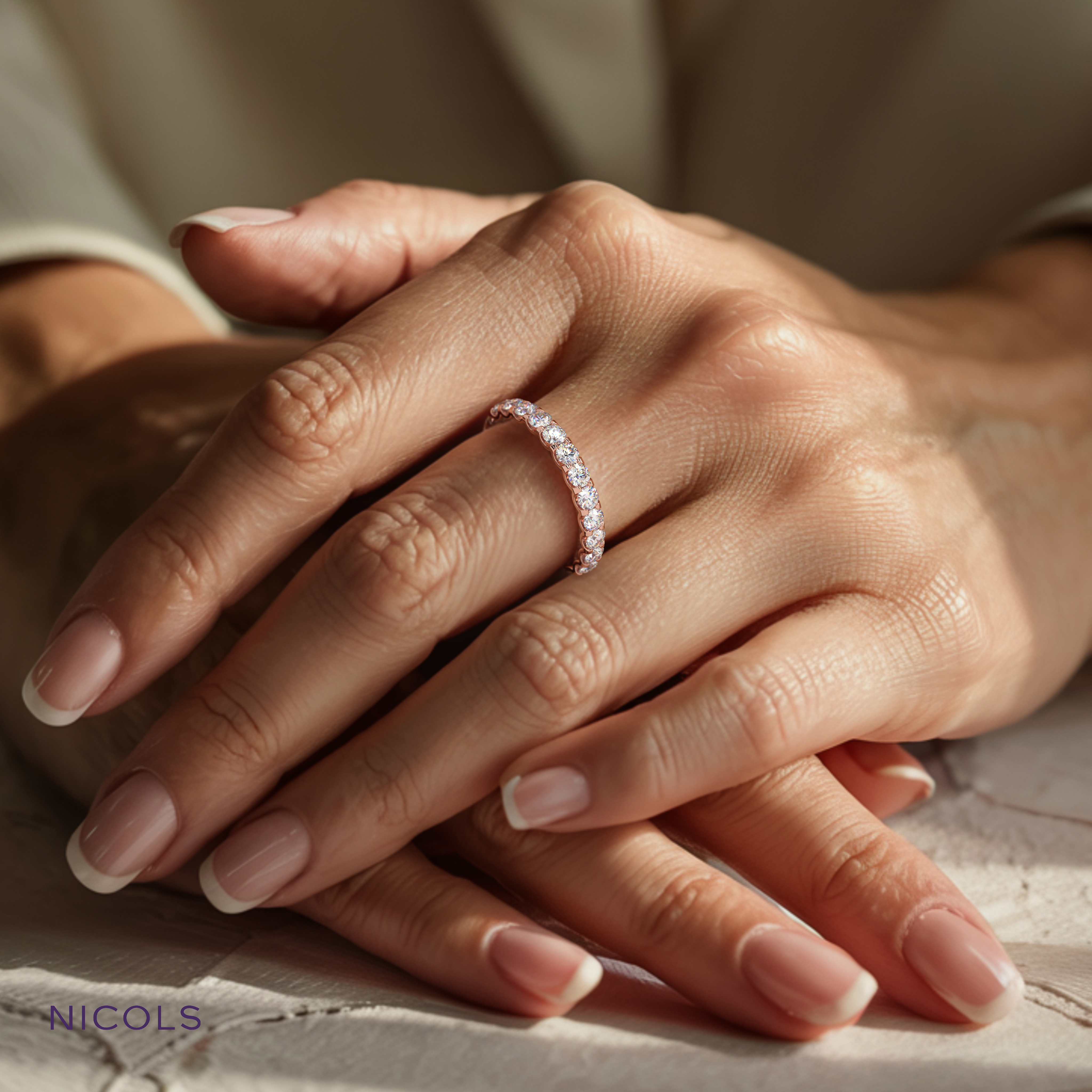 round cut half eternity ring – 0.70ct total