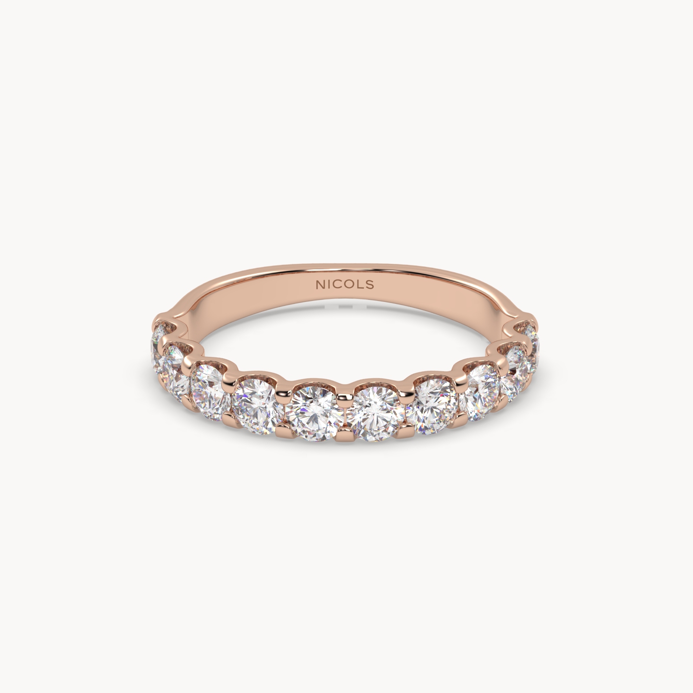 round cut half eternity ring – 1.00ct total Photos & images