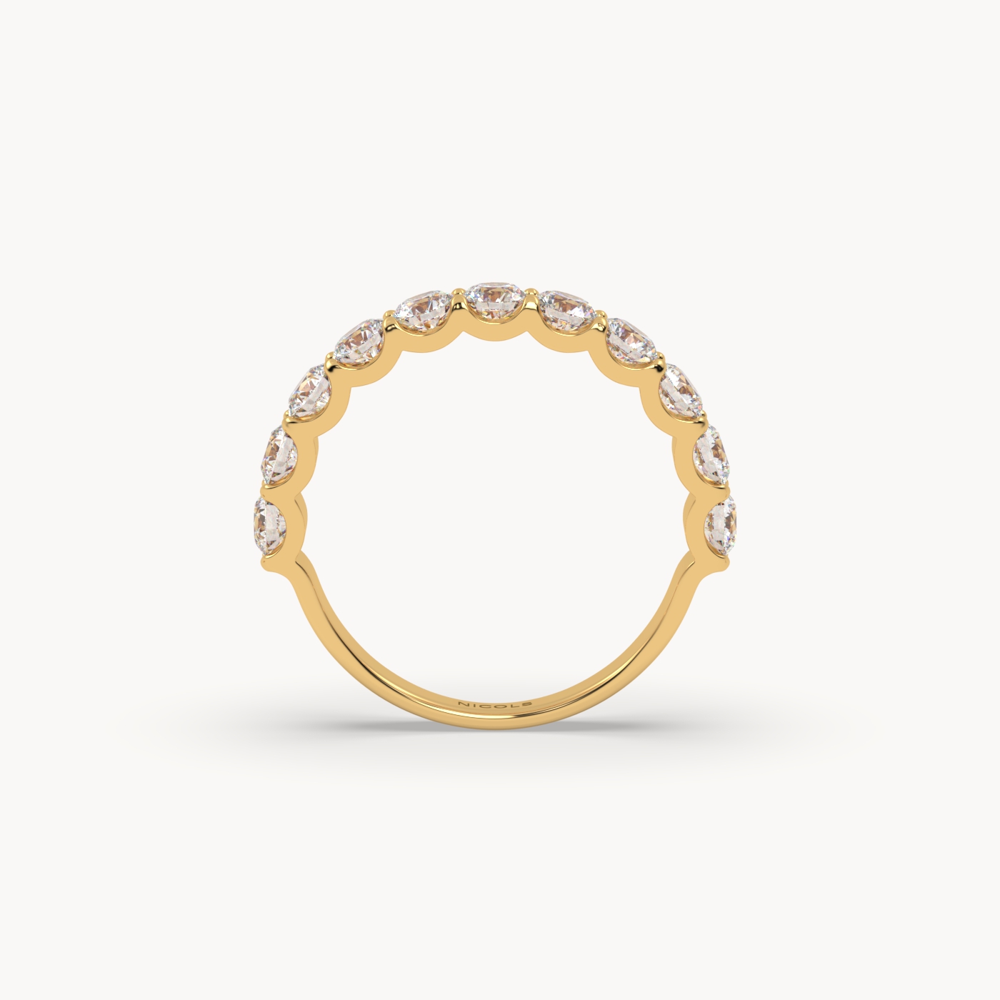 round cut half eternity ring – 1.5ct total