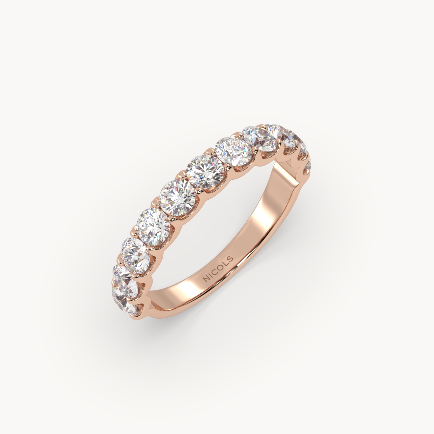 round cut half eternity ring – 1.5ct total