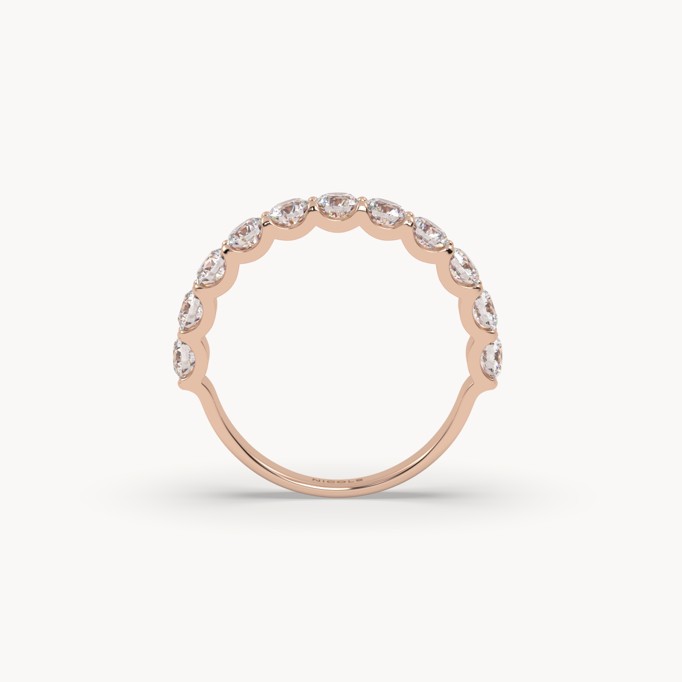 round cut half eternity ring – 1.5ct total