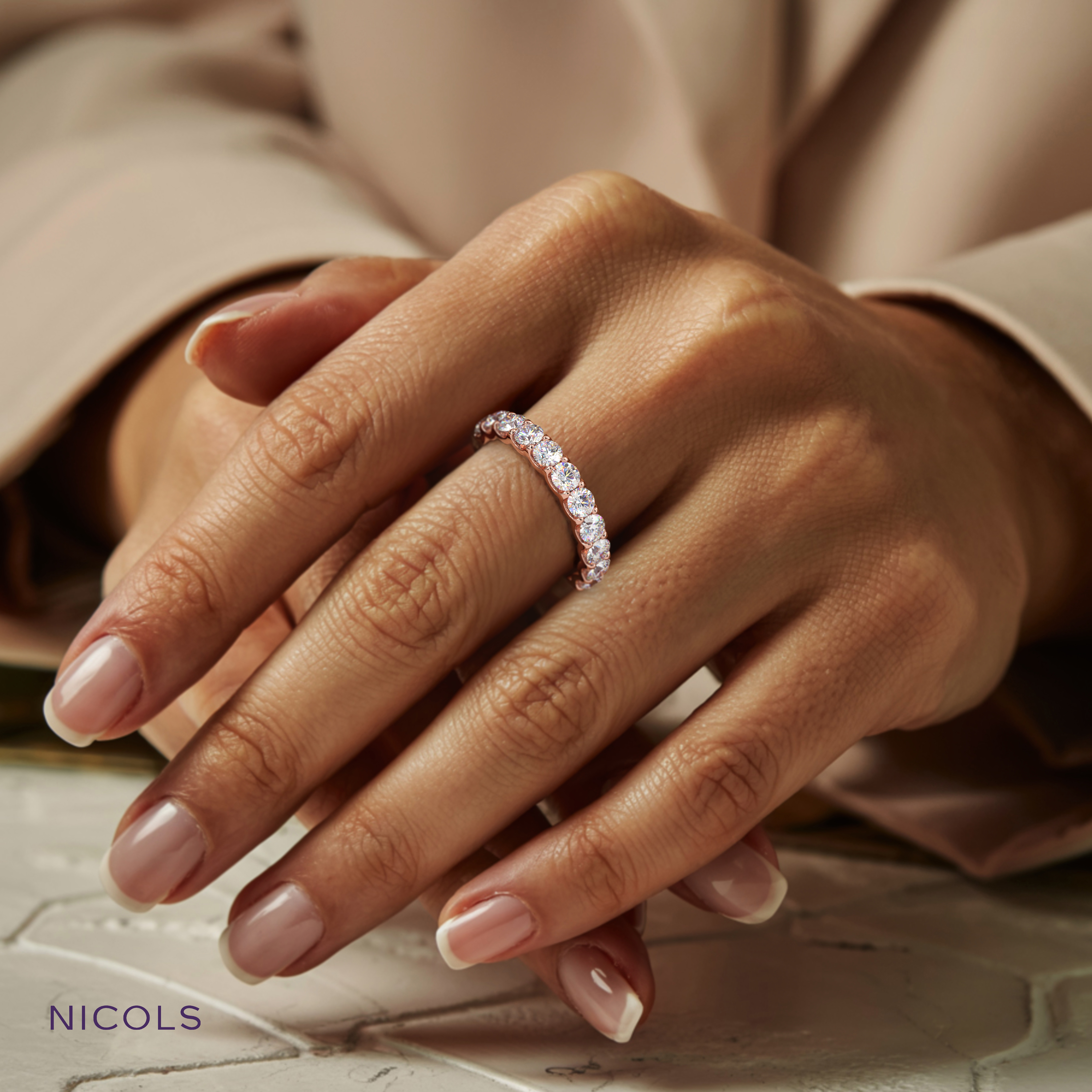 round cut half eternity ring – 1.5ct total