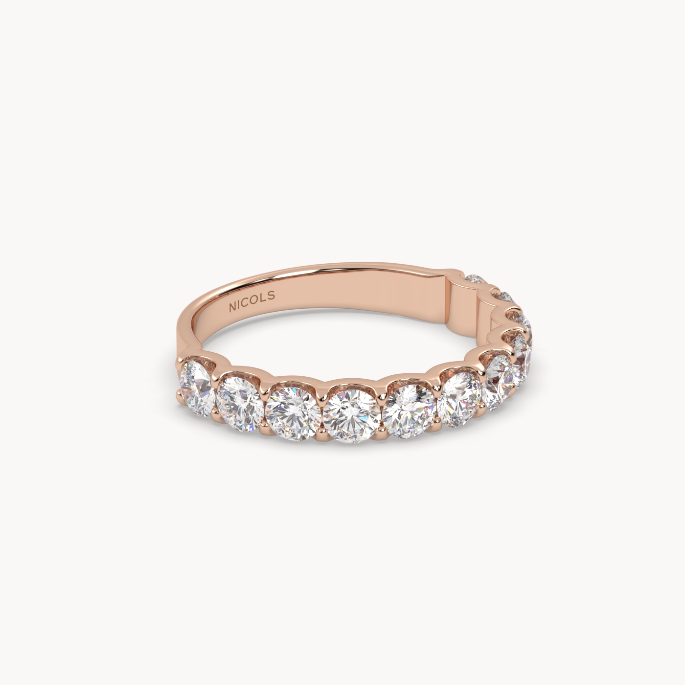 round cut half eternity ring – 1.5ct total