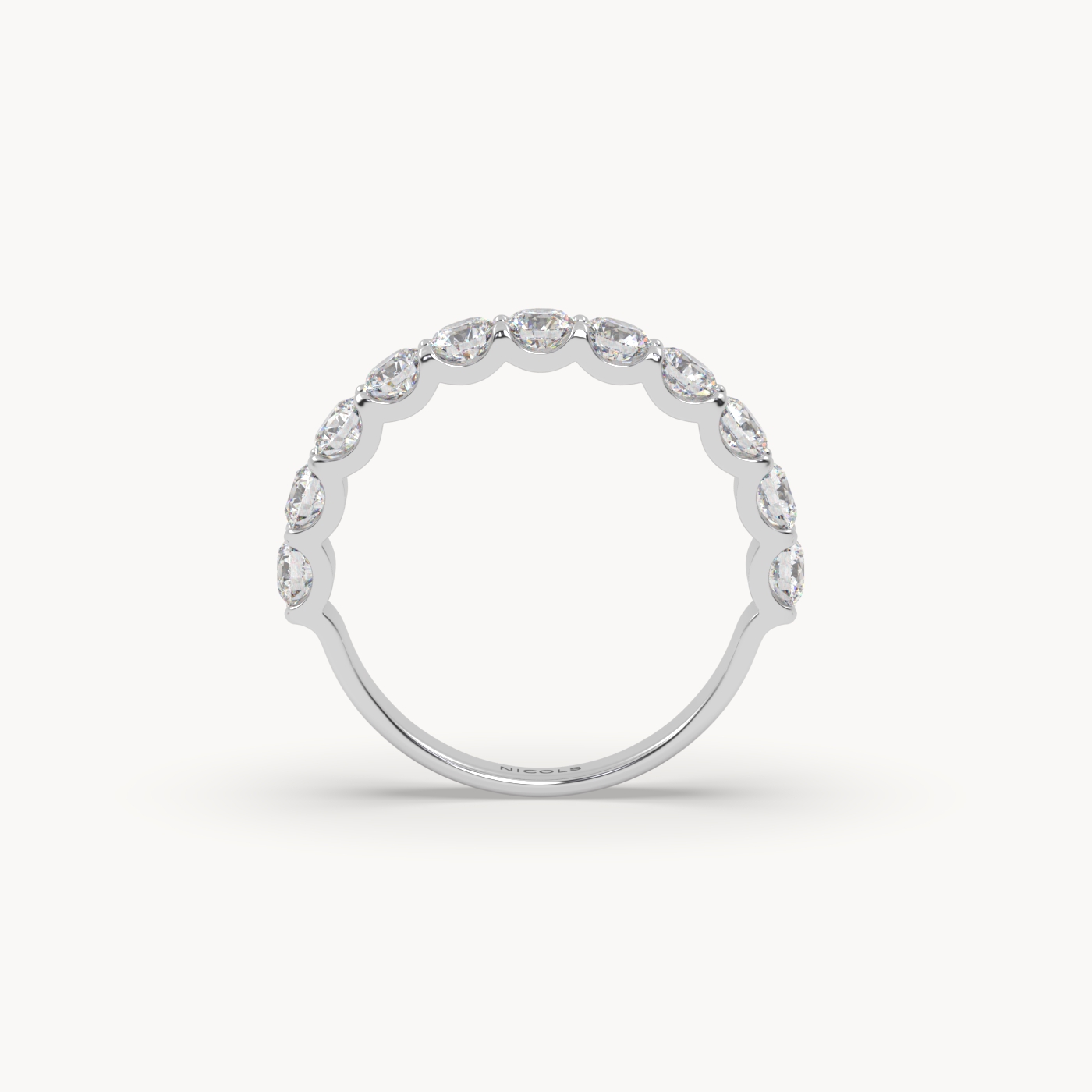 round cut half eternity ring – 1.5ct total