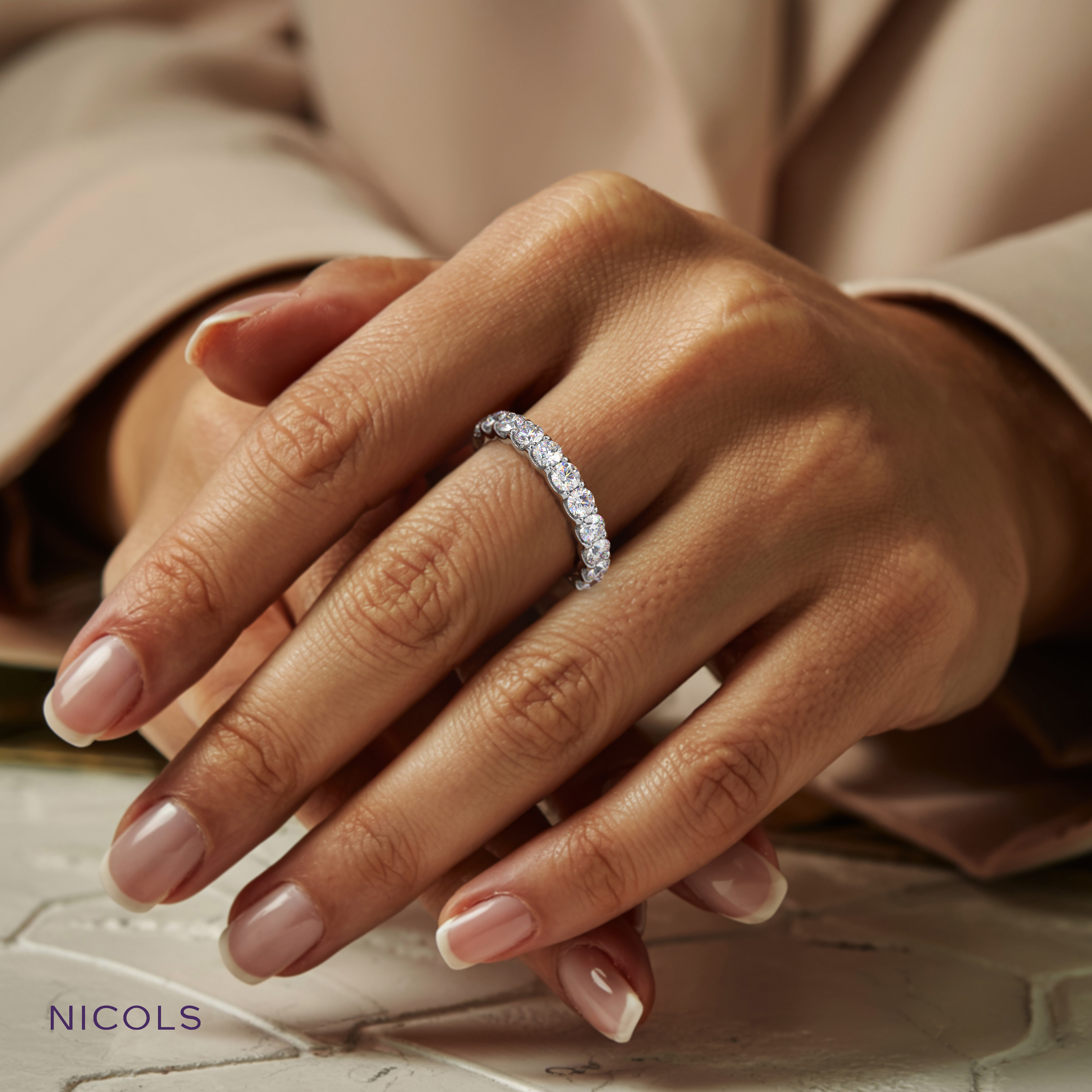 round cut half eternity ring – 1.5ct total