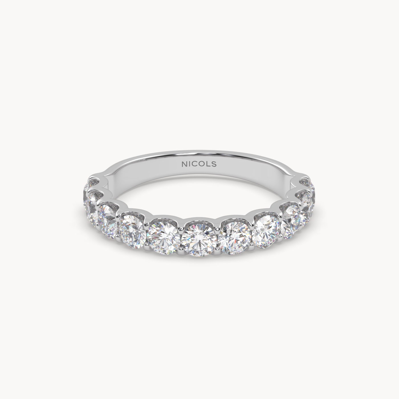 round cut half eternity ring – 1.5ct total Photos & images