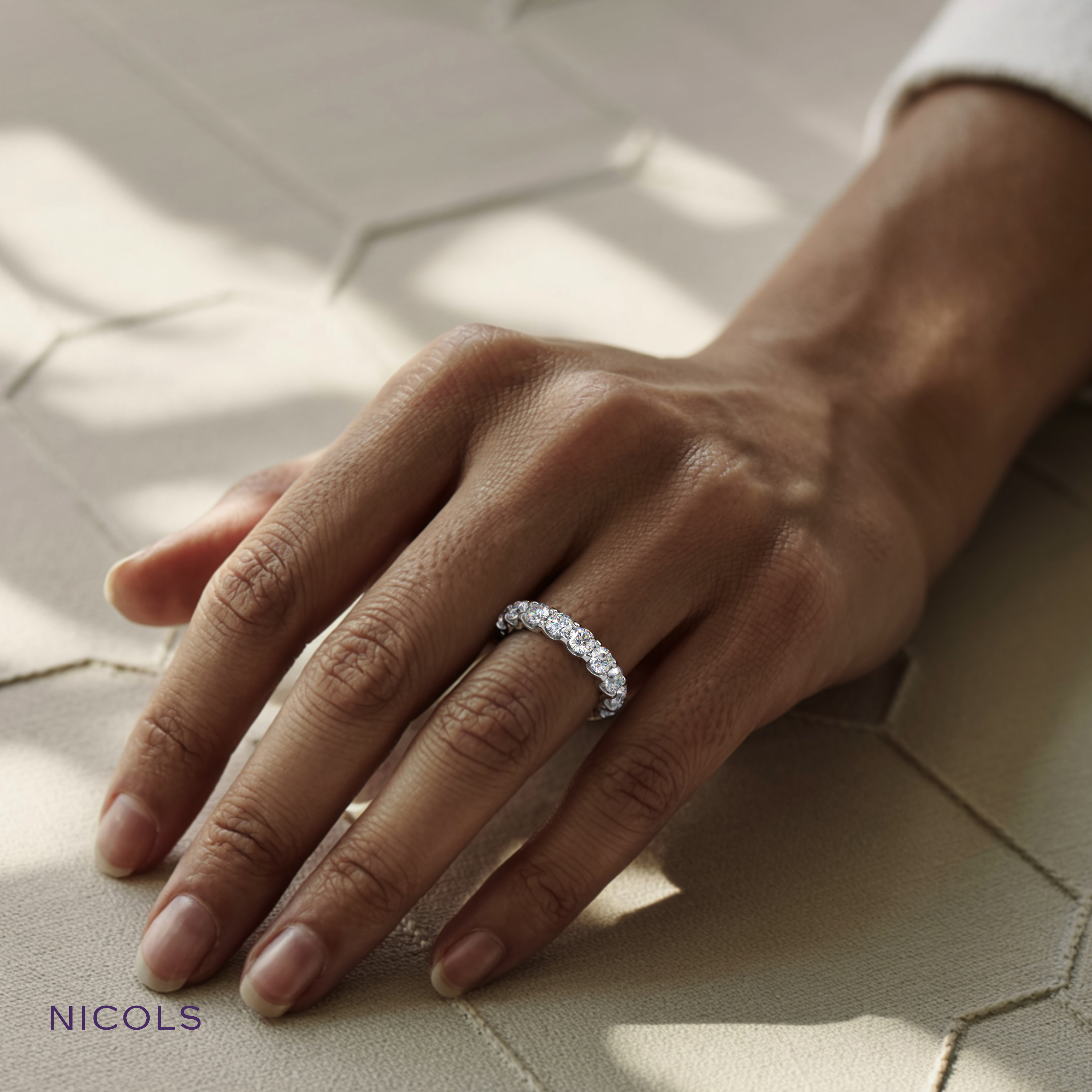 round cut half eternity ring – 2ct total