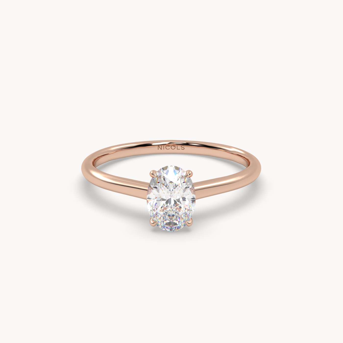 pt platinum  cathedral solitaire engagement ring for 0.70ct oval diamond Photos & images