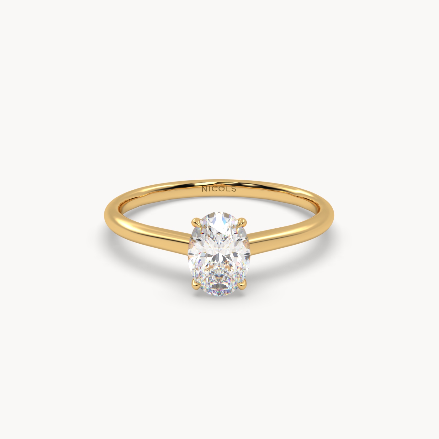 pt platinum  cathedral solitaire engagement ring for 0.70ct oval diamond Photos & images