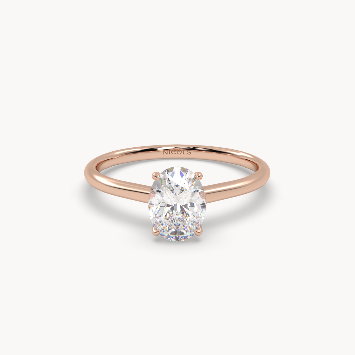 pt platinum  cathedral solitaire engagement ring for 1ct oval diamond Photos & images