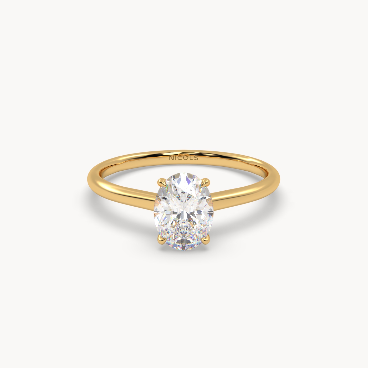 pt platinum  cathedral solitaire engagement ring for 1ct oval diamond Photos & images