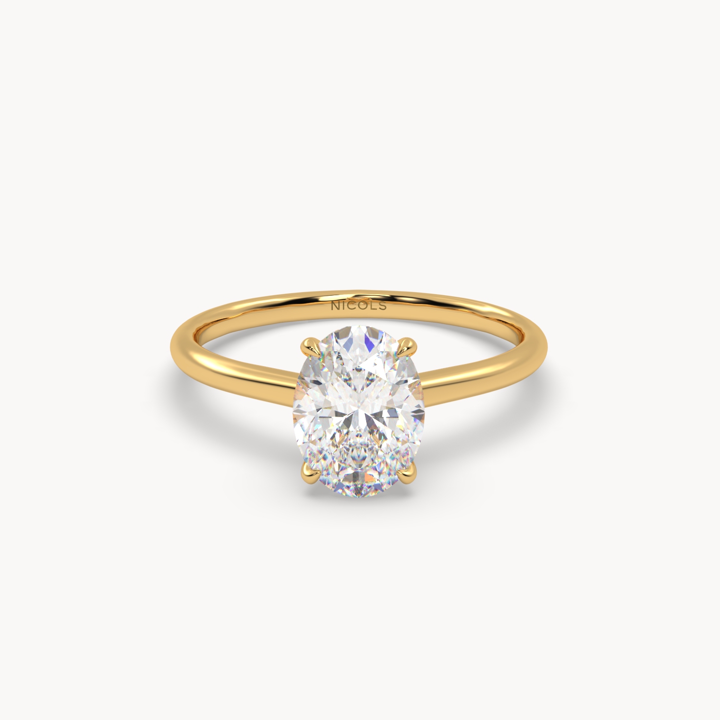 pt platinum  cathedral solitaire engagement ring for 1.5ct oval diamond Photos & images
