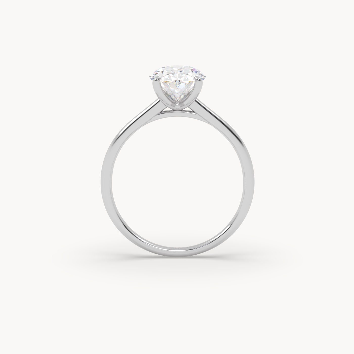 pt platinum cathedral solitaire engagement ring for 2ct oval diamond